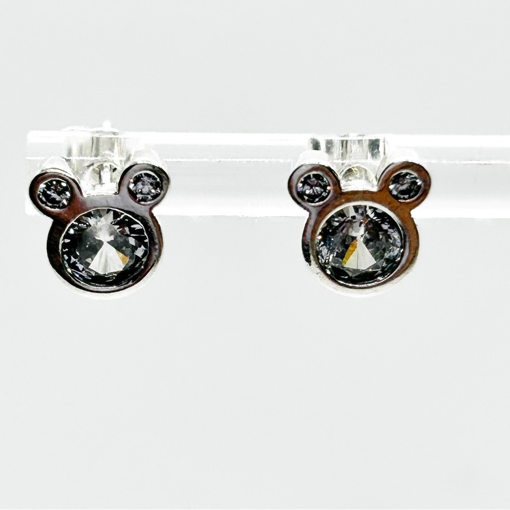 NWOT Sterling Silver Mickey mouse earrings studs - Picture 8 of 12